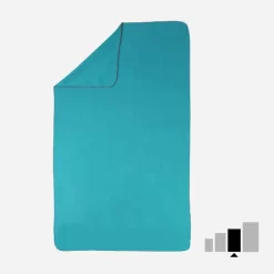 Serviette De Bain Microfibre Bleu Taille L 80 X 130 Cm -Aquasport Soldes 8402372