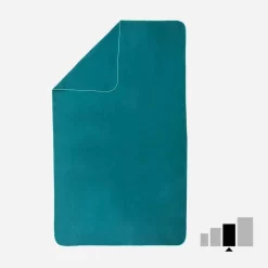 Serviette De Bain Microfibre Bleu Taille L 80 X 130 Cm -Aquasport Soldes 8543246