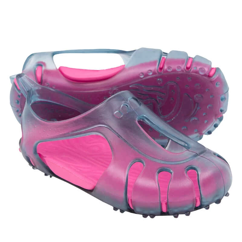 Chaussure Chausson Piscine Bébé Gris/rose 6 Chaussure Chausson Piscine Bébé Gris/rose – Image 6