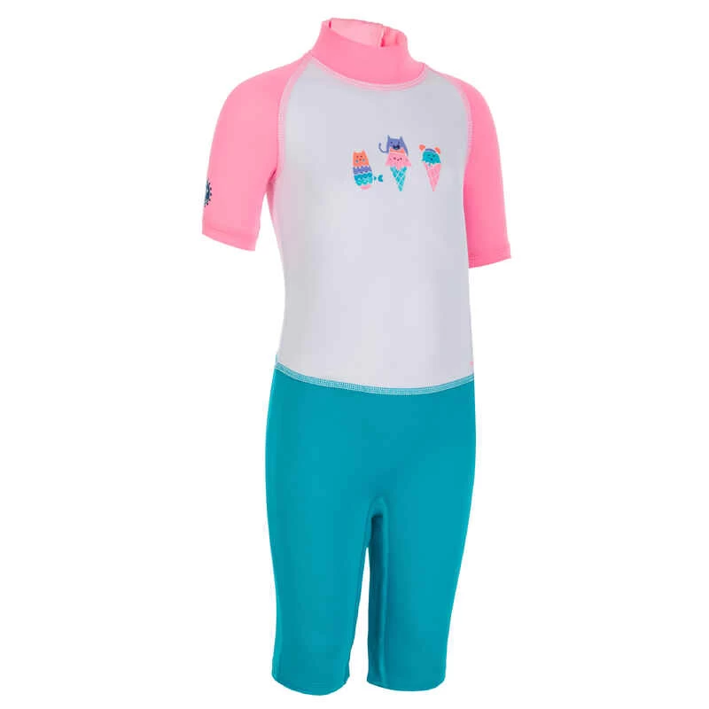 Combinaison De Natation Anti UV Bébé / Enfant Manches Courtes Rose Imprimé 6 Combinaison De Natation Anti UV Bébé / Enfant Manches Courtes Rose Imprimé – Image 6