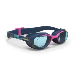 Lunettes De Natation - Xbase Print L - Verres Clairs - Marine Rose Or -Aquasport Soldes 8589267