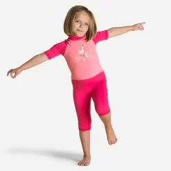 Combinaison De Natation Anti UV Bébé / Enfant Manches Courtes Bleu Imprimé Tigre -Aquasport Soldes 8732504