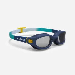 Lunettes De Natation 100 Soft - Taille S - Verres Clairs - Bleu Jaune -Aquasport Soldes 8797656