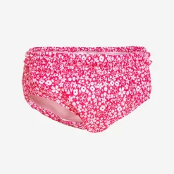 Bas De Maillot Couche Lavable Bébé Rose Imprimé Fleurs