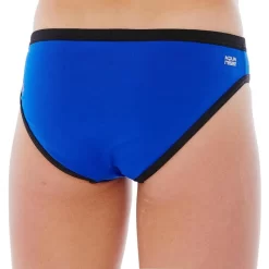 Bas De Maillot De Bain De Natation Fille Résistant Au Chlore Jade Bleu Noir -Aquasport Soldes bas de maillot de bain de natation fille resistant au chlore jade bleu noir 2