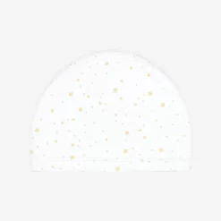 Bonnet De Bain En Maille Enduite - Tissu Imprimé - Taille S - Star Blanc