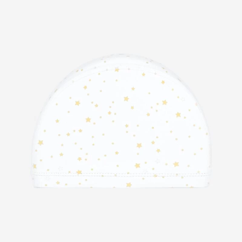 Bonnet De Bain En Maille Enduite - Tissu Imprimé - Taille S - Star Blanc 1 Bonnet De Bain En Maille Enduite - Tissu Imprimé - Taille S - Star Blanc