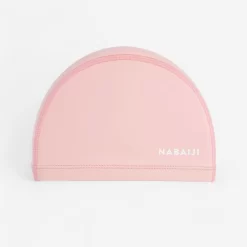 Bonnet De Bain En Maille Enduite - Tissu Uni - Taille S - Rose