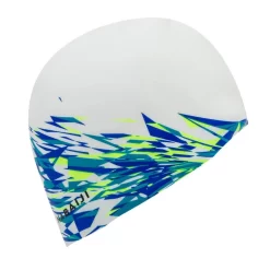 BONNET DE BAIN SILICONE PRINT FIRE BLANC -Aquasport Soldes bonnet de bain silicone print fire blanc 2