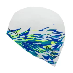 BONNET DE BAIN SILICONE PRINT FIRE BLANC -Aquasport Soldes bonnet de bain silicone print fire blanc 3
