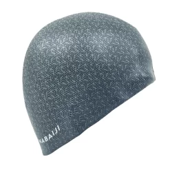 BONNET DE BAIN SILICONE PRINT GEO GRIS -Aquasport Soldes bonnet de bain silicone print geo gris 1