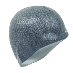 BONNET DE BAIN SILICONE PRINT GEO GRIS -Aquasport Soldes bonnet de bain silicone print geo gris 2