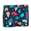 BOXER DE BAIN BEBE / ENFANT BLEU IMPRIME