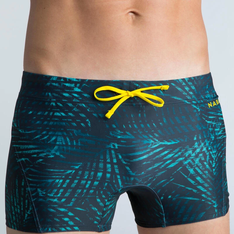 Boxer De Bain Natation Homme - Boxer 100 Full - Noir Jaune 4 Boxer De Bain Natation Homme - Boxer 100 Full - Noir Jaune – Image 4