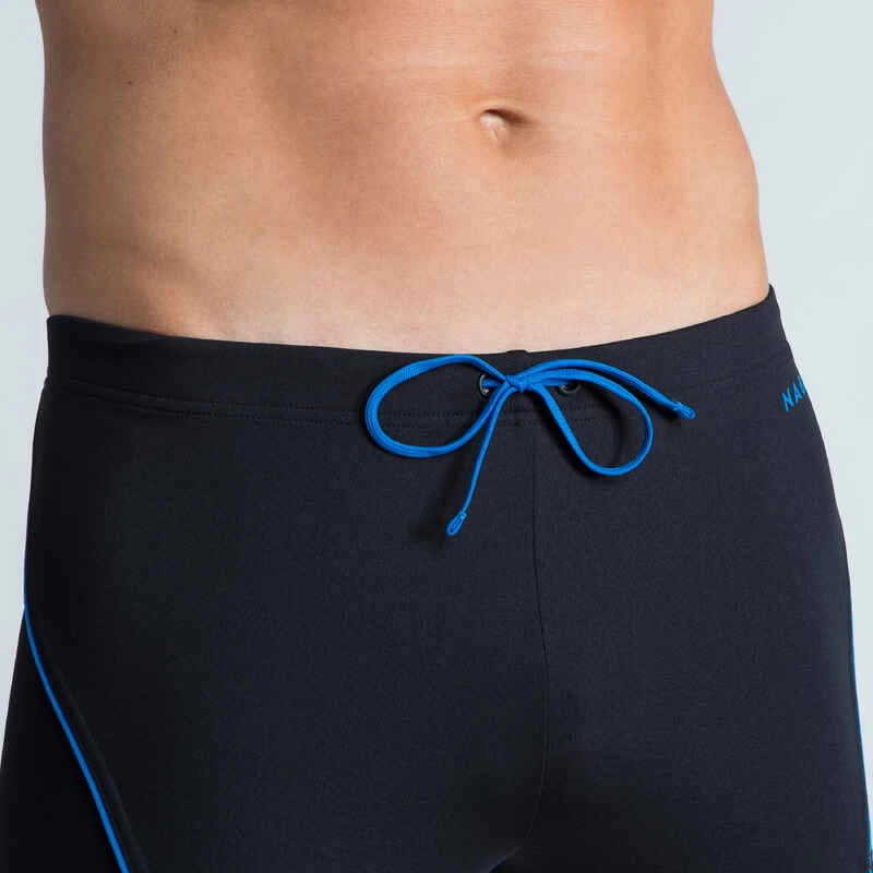 Boxer De Bain Natation Homme - Boxer 100 Plus - Noir Bleu 4 Boxer De Bain Natation Homme - Boxer 100 Plus - Noir Bleu – Image 4