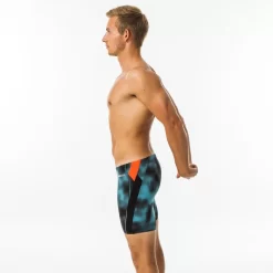 Boxer De Bain Natation Homme - Long - Turquoise / Noir / Orange 8 Boxer De Bain Natation Homme - Long - Turquoise / Noir / Orange -Aquasport Soldes boxer de bain natation homme long turquoise noir orange 3