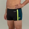 Boxer De Bain Natation Homme - Yoko - Noir/ Jaune / Bleu