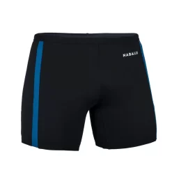 Boxer De Bain Natation Long - Yoko - Noir / Gris / Bleu
