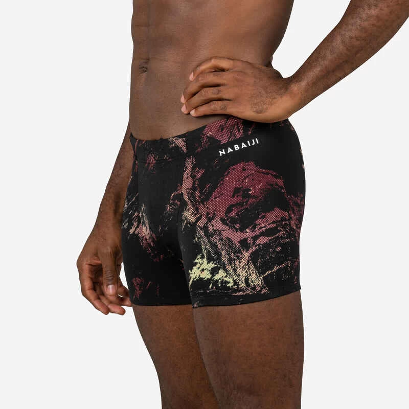 Boxer De Natation Homme - Fiti - Trao Noir / Rouge / Beige 2 Boxer De Natation Homme - Fiti - Trao Noir / Rouge / Beige – Image 2