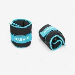 Bracelets Lestés Avec Boucle Aquagym Bleu 2*0,75 KG