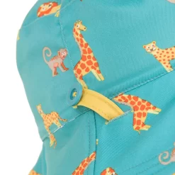 Chapeau Anti UV Bébé Réversible Jaune Et Bleu Imprimé SAVANE -Aquasport Soldes chapeau anti uv bebe reversible jaune et bleu imprime savane 6