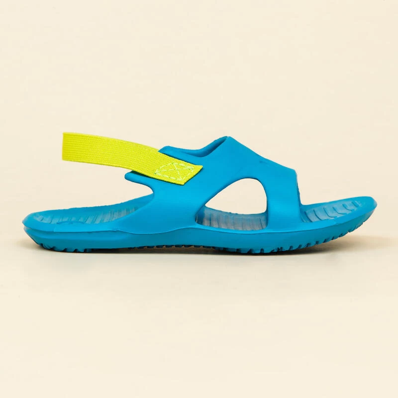 Chaussure Sandale Piscine Enfant SLAP 100 BASIC Bleu Vert 3 Chaussure Sandale Piscine Enfant SLAP 100 BASIC Bleu Vert – Image 3
