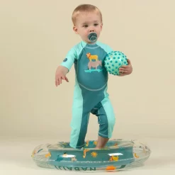 Combinaison Anti UV Bébé Kloupi Vert Imprimé SAVANE -Aquasport Soldes combinaison anti uv bebe kloupi vert imprime savane 5
