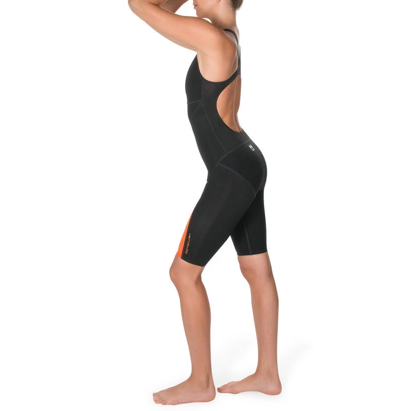 Combinaison De Compétition De Natation Fina Femme Orange Noir 3 Combinaison De Compétition De Natation Fina Femme Orange Noir – Image 3