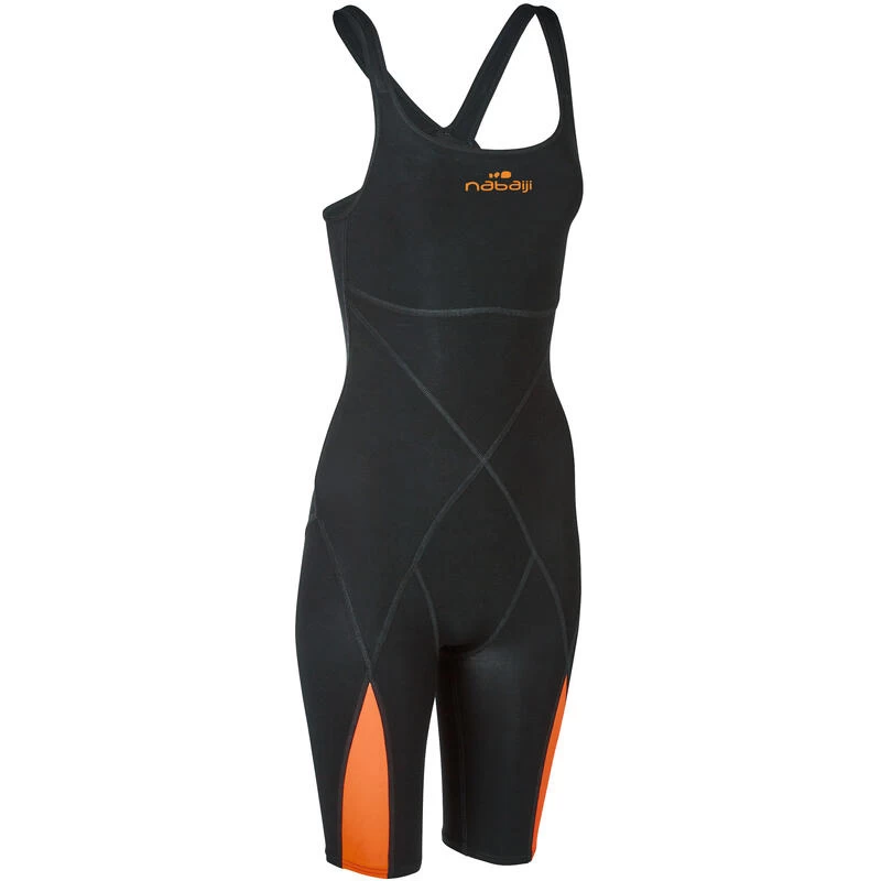 Combinaison De Compétition De Natation Fina Femme Orange Noir 5 Combinaison De Compétition De Natation Fina Femme Orange Noir – Image 5