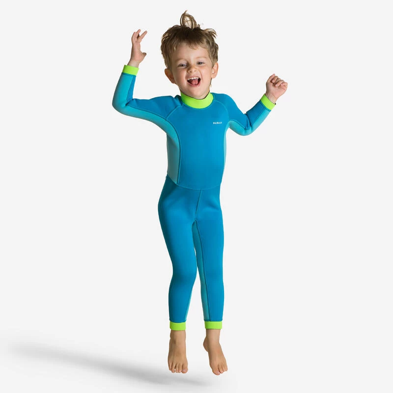 Combinaison Néoprène Natation Jeune Enfant - TI WARM - Bleue 1 Combinaison Néoprène Natation Jeune Enfant - TI WARM - Bleue