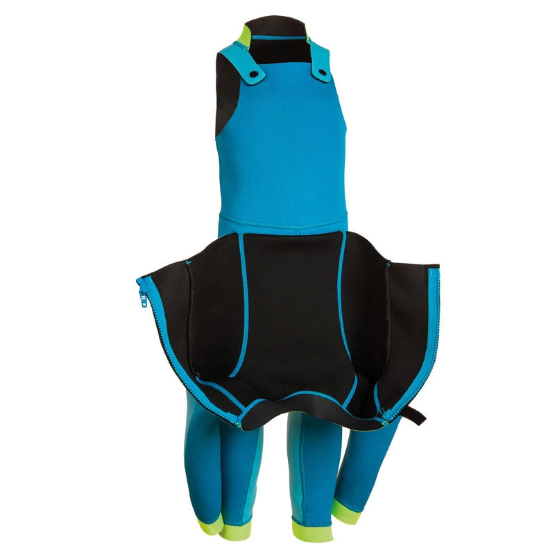Combinaison Néoprène Natation Jeune Enfant - TI WARM - Bleue 4 Combinaison Néoprène Natation Jeune Enfant - TI WARM - Bleue – Image 4