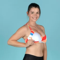 Haut De Maillot De Bain De Natation Femme Lila Lea Melon -Aquasport Soldes haut de maillot de bain de natation femme lila lea melon 3