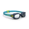 Lunettes De Natation 100 Soft - Taille S - Verres Clairs - Bleu Jaune