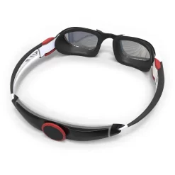 Lunettes De Natation - TURN Taille L - Verres Miroir - Noir / Blanc / Rouge -Aquasport Soldes lunettes de natation turn taille l verres fumes noir slash gris slash jaune 2