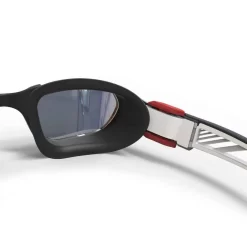 Lunettes De Natation - TURN Taille L - Verres Miroir - Noir / Blanc / Rouge -Aquasport Soldes lunettes de natation turn taille l verres fumes noir slash gris slash jaune 5