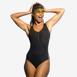 Maillot De Bain 1 Pièce Aquagym-aquabike Femme Lio Noir