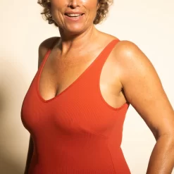 Maillot De Bain 1 Pièce Aquagym Femme Ines Rouge -Aquasport Soldes maillot de bain 1 piece aquagym femme ines rouge 6