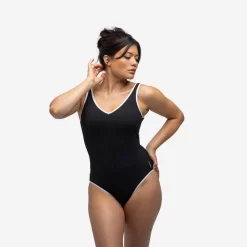 Maillot De Bain 1 Pièce Femme Virginia Noir -Aquasport Soldes maillot de bain 1 piece femme virginia noir 3