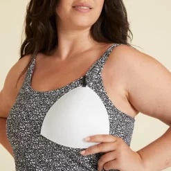 Maillot De Bain De Natation Femme 1 Pièce Tankini Shorty HEVA Leo Noir -Aquasport Soldes maillot de bain de natation femme 1 piece tankini shorty heva leo noir 2