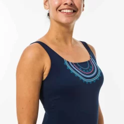 Maillot De Bain Jupe Heva Cola Bleu -Aquasport Soldes maillot de bain de natation femme une piece heva skirt violet 2