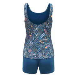 1P PA 100 HEVA TANKI ALL LEJO BLUE -Aquasport Soldes maillot de bain de natation femme une piece heva tankini ond noir 2