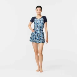 Maillot De Bain De Natation Femme Une Pièce Jupet Una Short Sleeve BLUE PRINT 13 Maillot De Bain De Natation Femme Une Pièce Jupet Una Short Sleeve BLUE PRINT -Aquasport Soldes maillot de bain de natation femme une piece jupet una short sleeve all lejo blue 3