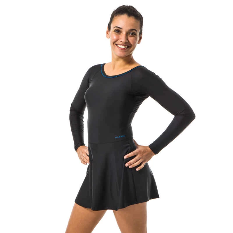 Maillot De Bain De Natation Femme 1 Pièce Una Sleeve Noir 1 Maillot De Bain De Natation Femme 1 Pièce Una Sleeve Noir