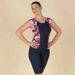 Maillot De Bain De Natation Femme Una Tankini Lea Marine