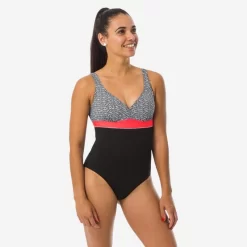 Maillot De Bain Gainant Femme 1 Pièce Kaipearl Triki Mipy Noir -Aquasport Soldes maillot de bain gainant femme 1 piece kaipearl triki mipy noir 2