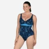 Maillot De Bain Gainant Natation Femme 1 Pièce Kaipearl Triki Pyva Marine