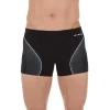 MAILLOT DE BAIN HOMME BOXER 500 FIT NOIR DASH GRIS