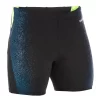 Boxer De Bain Natation Homme - Long - Noir / Bleu / Jaune