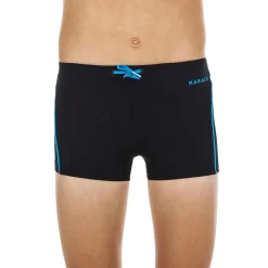 Maillot De Bain Natation Garçon - Boxer 100 Plus - Noir -Aquasport Soldes maillot de bain natation garcon boxer 100 plus noir 2