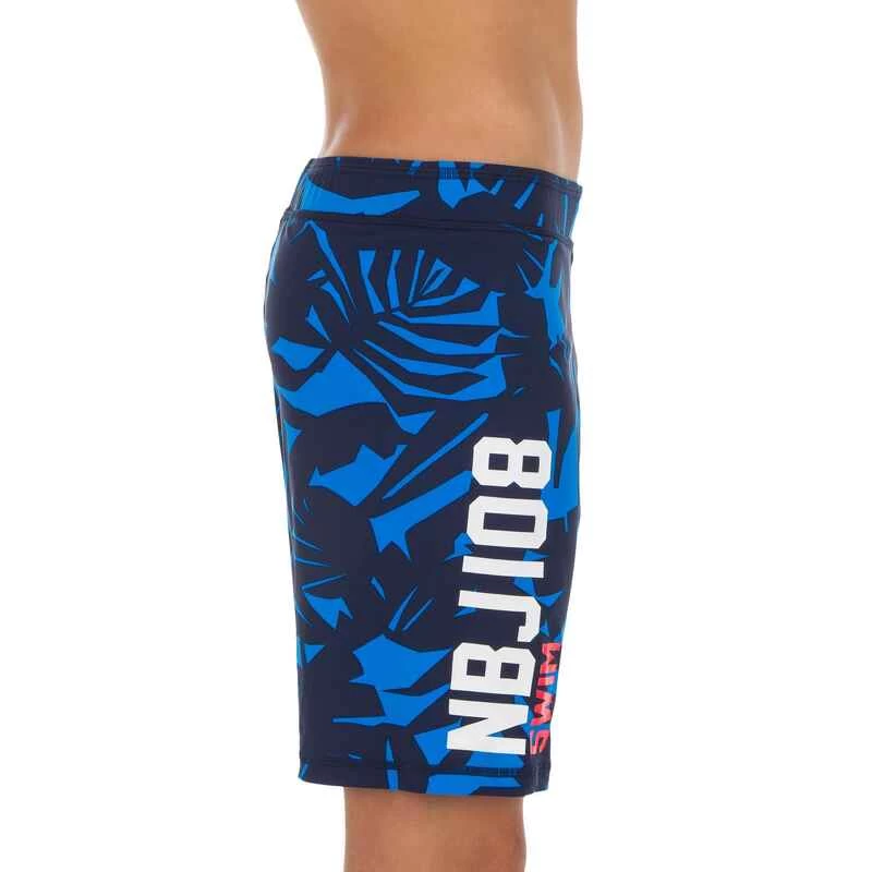 MAILLOT DE BAIN NATATION GARÇON SWIMSHORT 100 LONG ALL LIA BLEU NBJI 4 MAILLOT DE BAIN NATATION GARÇON SWIMSHORT 100 LONG ALL LIA BLEU NBJI – Image 4